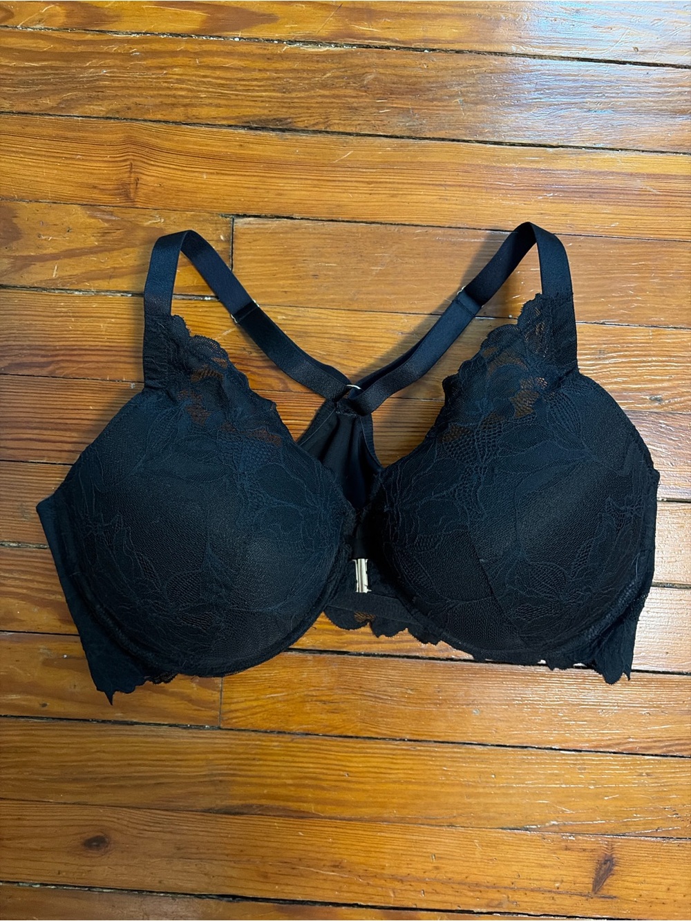 Black Lace Bra with Racerback